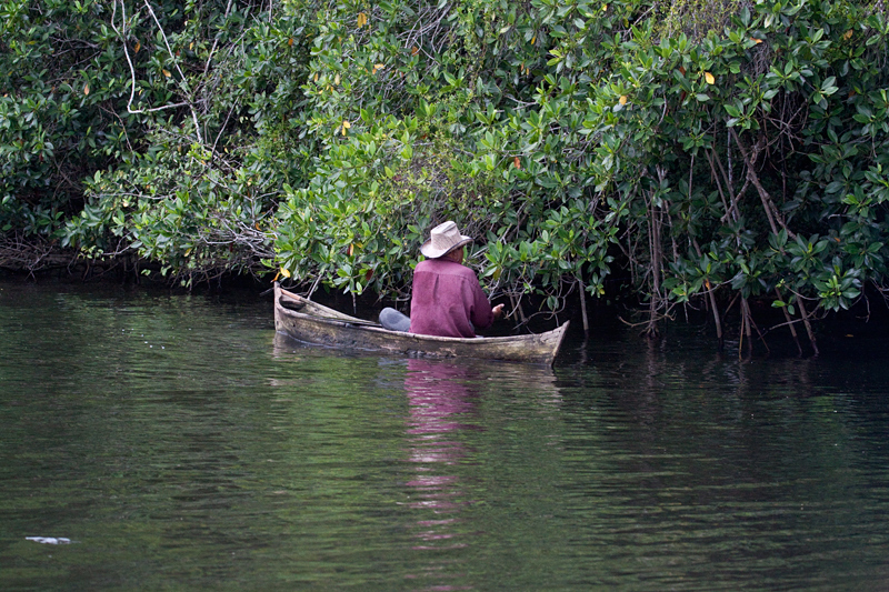 Canoe at the Cuero y Salado Wildlife Refuge, Honduras