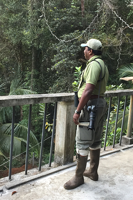 Joan in Leech Socks, Martin's Simple Lodge, Sri Lanka