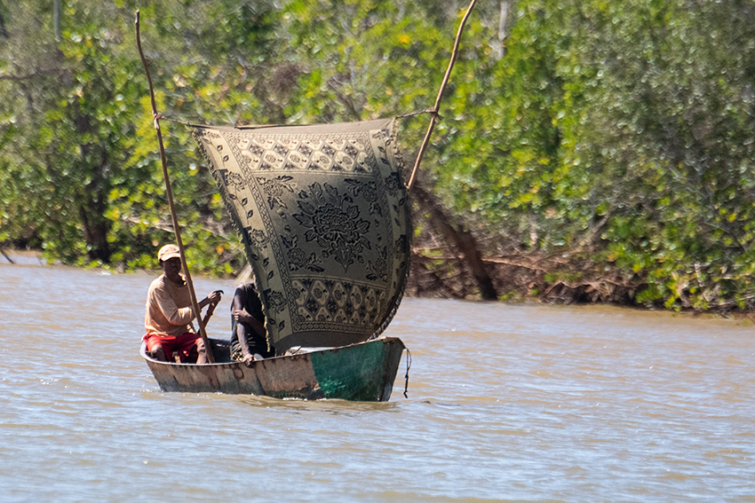 Fishermen, Outriggers, Betsiboka River Delta Boat Ride, Madagascar