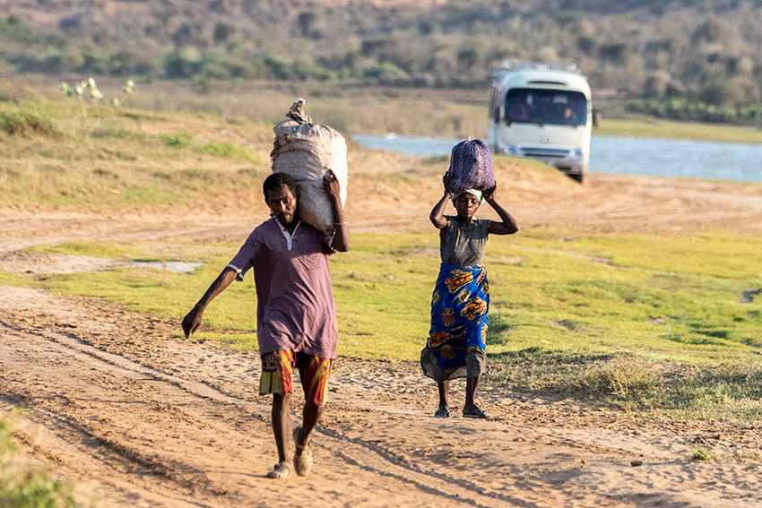 Tote that Load-On Local Roads, Tulear, Madagascar