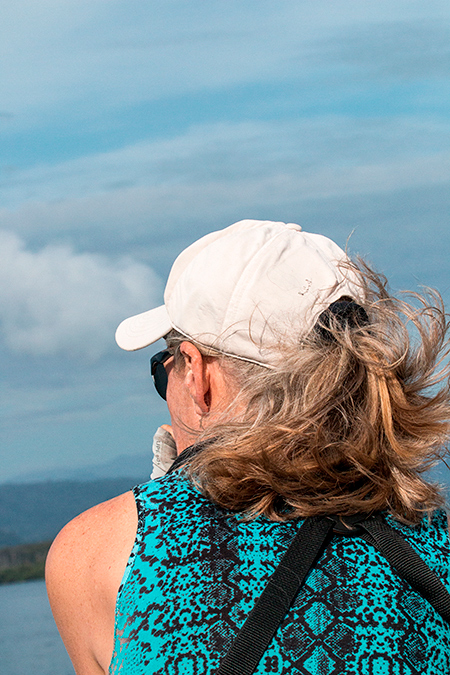Joan, en route to Green Acres Cocoa Plantation, Panama